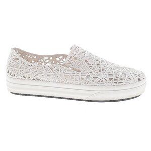 Melissa/campana White Vegan Jelly Slip On Sneakers US 9/EU 40 Made in Brazil